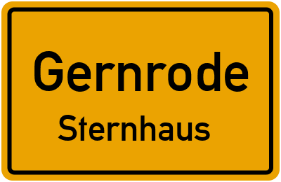 Straßenverzeichnis Gernrode Sternhaus