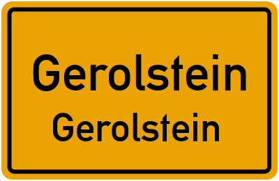 Ortsschild Gerolstein Gerolstein