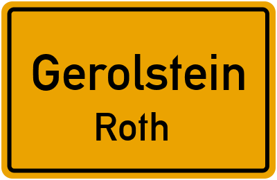 Ortsschild Gerolstein Roth