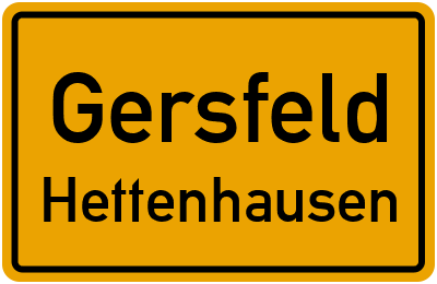 Straßenverzeichnis Gersfeld Hettenhausen