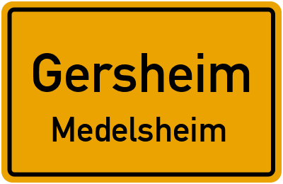Straßenverzeichnis Gersheim Medelsheim