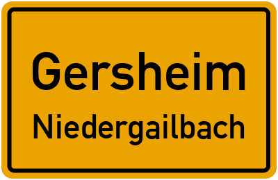 Straßenverzeichnis Gersheim Niedergailbach