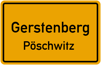 Straßenverzeichnis Gerstenberg Pöschwitz