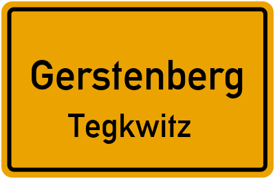 Straßenverzeichnis Gerstenberg Tegkwitz