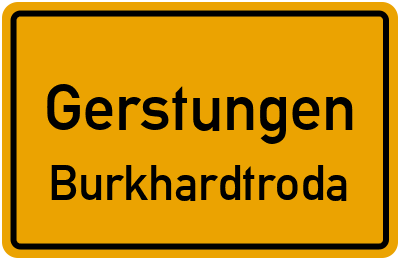 Straßenverzeichnis Gerstungen Burkhardtroda