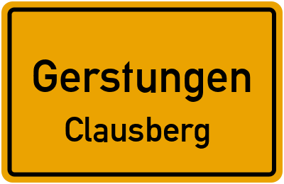 Straßenverzeichnis Gerstungen Clausberg