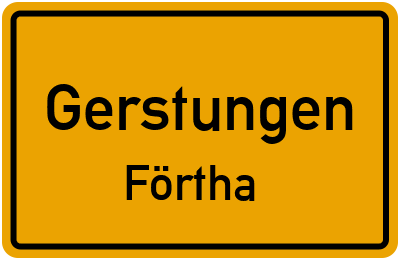 Straßenverzeichnis Gerstungen Förtha
