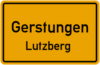 Straßenverzeichnis Gerstungen Lutzberg
