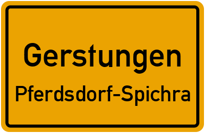 Straßenverzeichnis Gerstungen Pferdsdorf-Spichra
