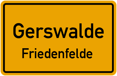 Straßenverzeichnis Gerswalde Friedenfelde