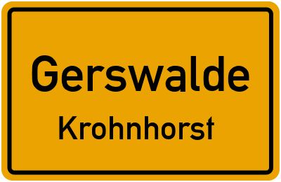 Straßenverzeichnis Gerswalde Krohnhorst