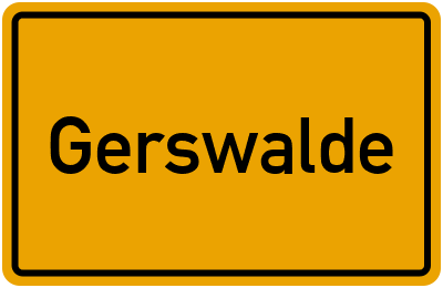 Gerswalde in Brandenburg
