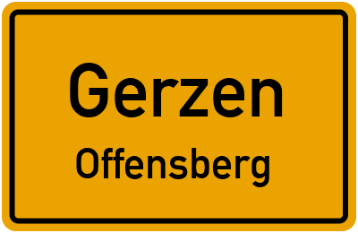 Straßenverzeichnis Gerzen Offensberg