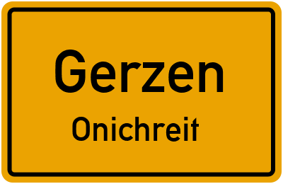 Straßenverzeichnis Gerzen Onichreit