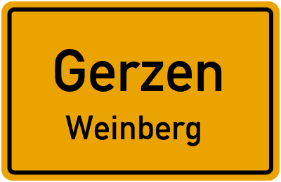 Straßenverzeichnis Gerzen Weinberg