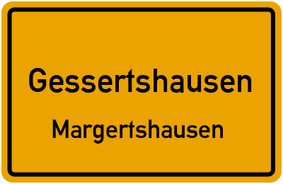 Ortsschild Gessertshausen Margertshausen