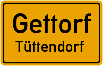 Straßenverzeichnis Gettorf Tüttendorf