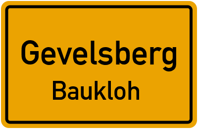 Straßenverzeichnis Gevelsberg Baukloh