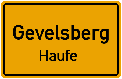 Straßenverzeichnis Gevelsberg Haufe