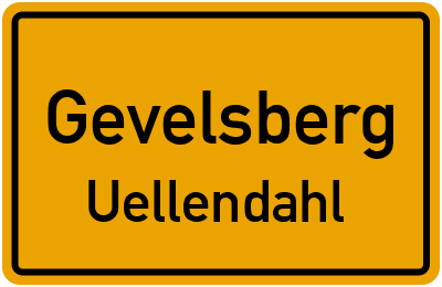 Straßenverzeichnis Gevelsberg Uellendahl