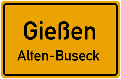 Straßenverzeichnis Gießen Alten-Buseck