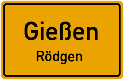 Straßenverzeichnis Gießen Rödgen