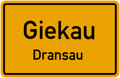 Straßenverzeichnis Giekau Dransau