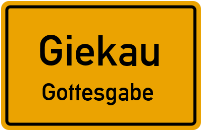 Straßenverzeichnis Giekau Gottesgabe