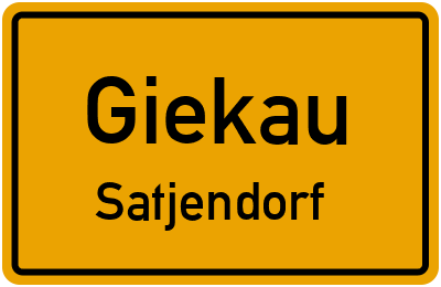 Straßenverzeichnis Giekau Satjendorf