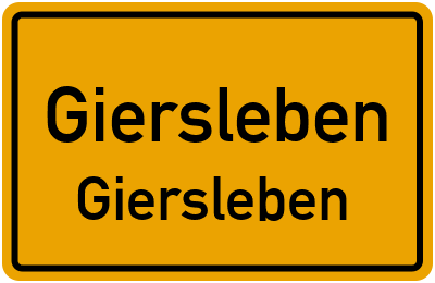 Straßenverzeichnis Giersleben Giersleben
