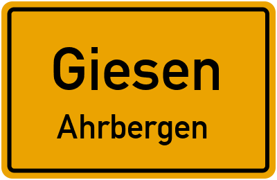 Straßenverzeichnis Giesen Ahrbergen