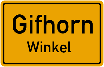 Ortsschild Gifhorn Winkel