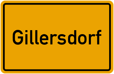 Ortsschild von Gemeinde Gillersdorf in Thüringen