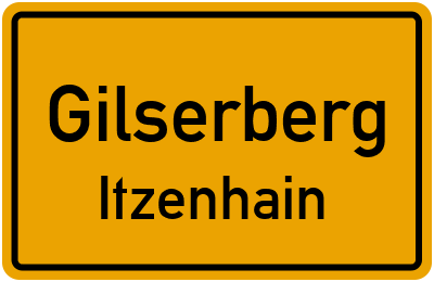 Ortsschild Gilserberg Itzenhain