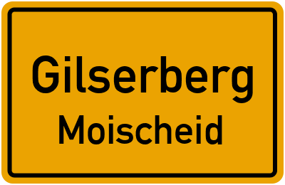 Ortsschild Gilserberg Moischeid