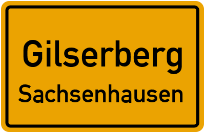 Ortsschild Gilserberg Sachsenhausen