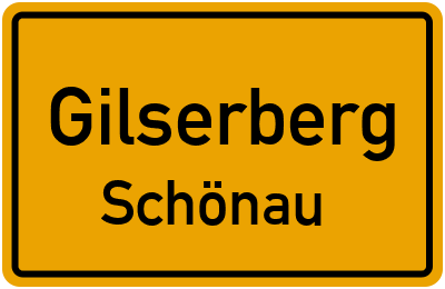 Ortsschild Gilserberg Schönau