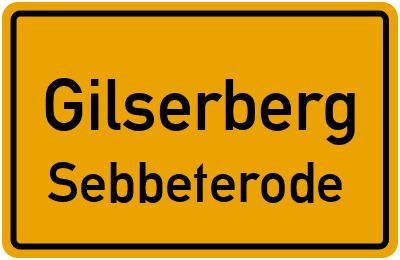 Straßenverzeichnis Gilserberg Sebbeterode