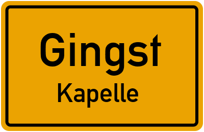 Straßenverzeichnis Gingst Kapelle