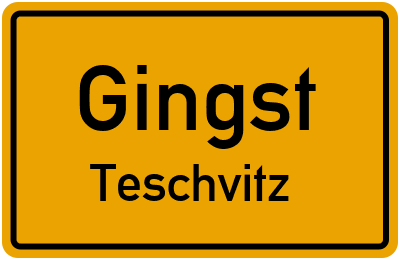 Straßenverzeichnis Gingst Teschvitz