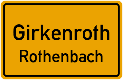 Straßenverzeichnis Girkenroth Rothenbach