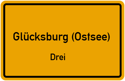 Straßenverzeichnis Glücksburg (Ostsee) Drei