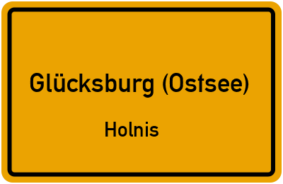 Straßenverzeichnis Glücksburg (Ostsee) Holnis