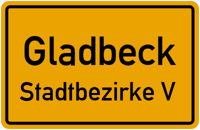 Straßenverzeichnis Gladbeck Stadtbezirke V
