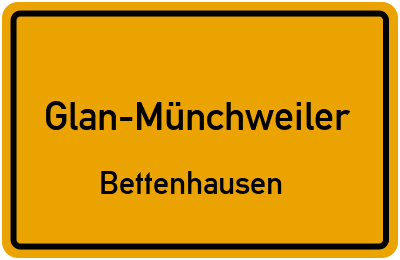 Straßenverzeichnis Glan-Münchweiler Bettenhausen