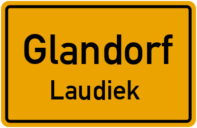 Ortsschild Glandorf Laudiek