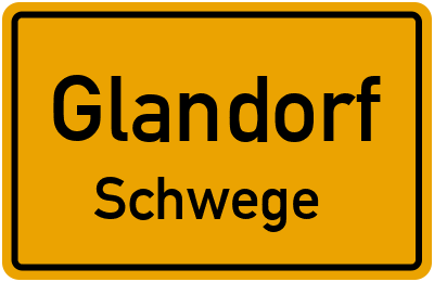 Ortsschild Glandorf Schwege