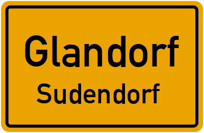 Ortsschild Glandorf Sudendorf