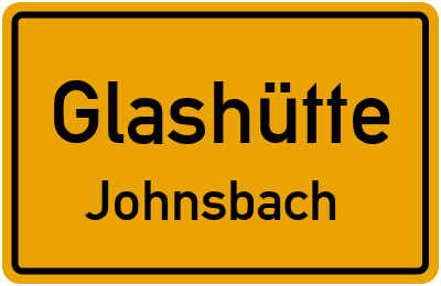Ortsschild Glashütte Johnsbach