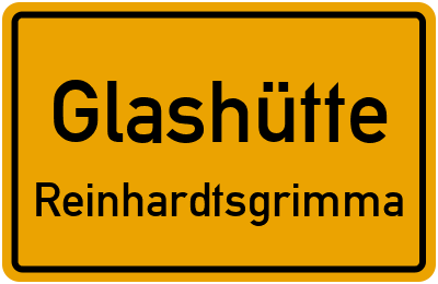 Straßenverzeichnis Glashütte Reinhardtsgrimma